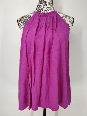 Knox Rose New With Tags Magenta Tie Strap Sleeveless Top Women's X Large